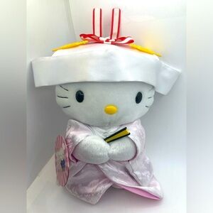 Vtg 90s Sanrio x Mcdonalds Hello Kitty Japanese Wedding Plush Cat 9”